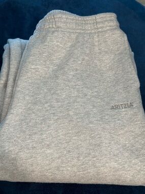 Aritzia boyfriend fit cozy fleece sweats XS Classic Light Gray Sweatpants